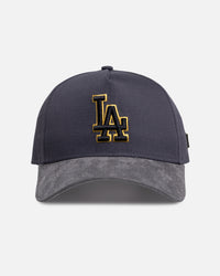 New Era Los Angeles Dodgers 'Suede Visor' 9FORTY A-Frame Snapback Graphite