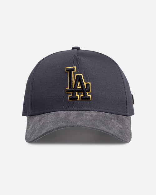 New Era Los Angeles Dodgers 'Suede Visor' 9FORTY A-Frame Snapback Graphite
