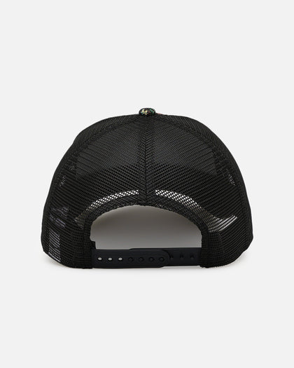 New Era Los Angeles Lakers 'Black Floral Tapestry' 9FORTY A-Frame Trucker Snapback Tapestry