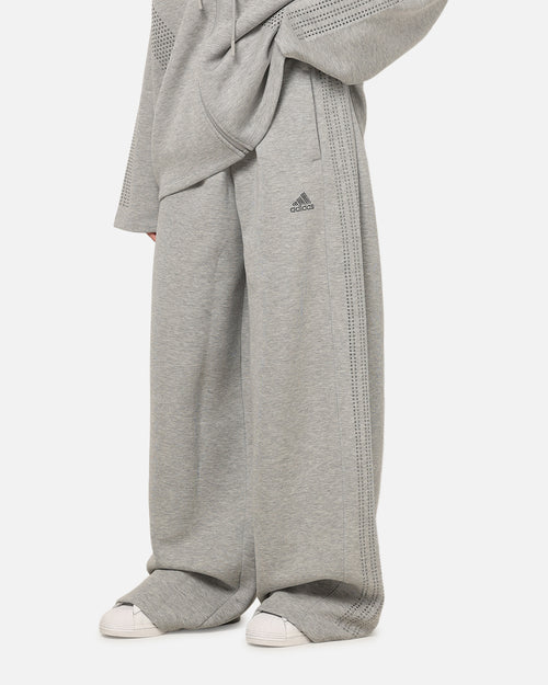 Adidas Women's Teamgeist Rhinestone Track Pants Grey Marle