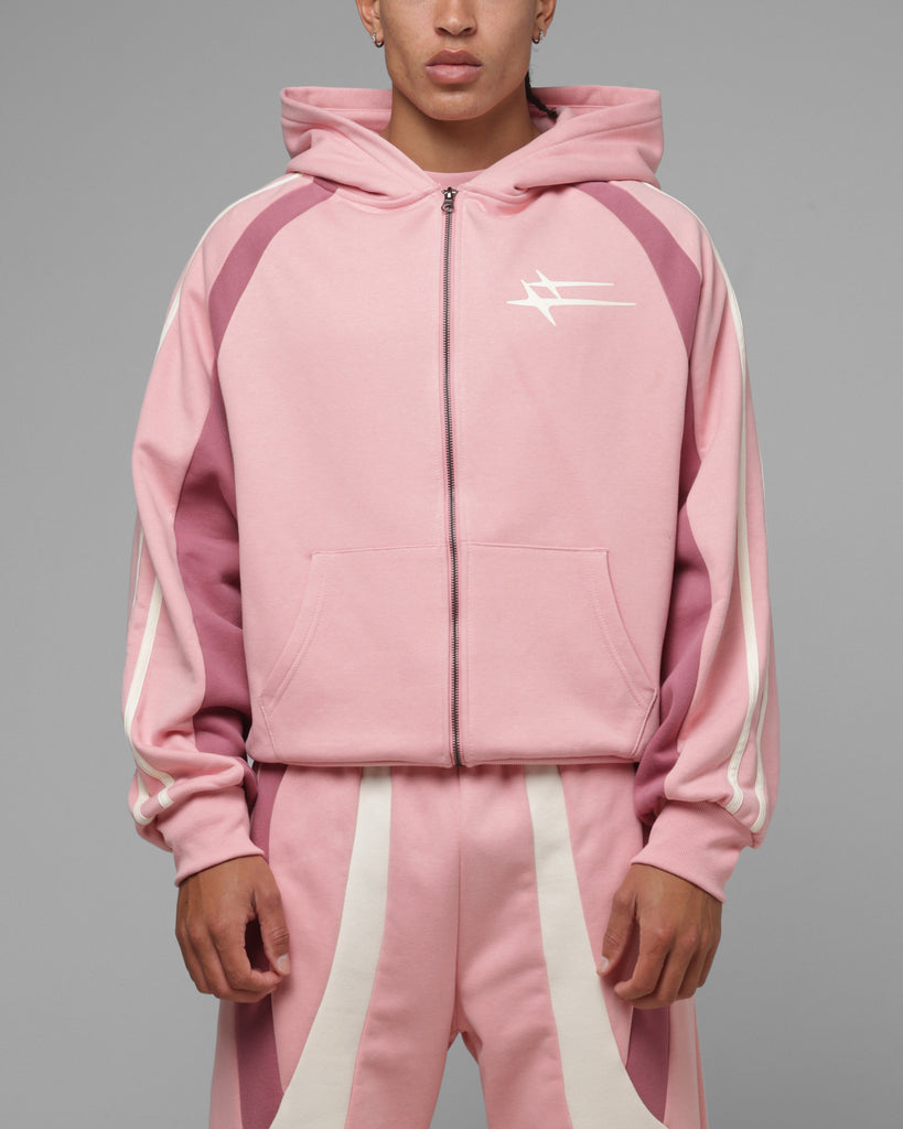 Loiter Hybrid Tek Zip Hoodie Pink | Culture Kings US
