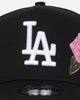 New Era Los Angeles Dodgers 'Pink Rose Embroidery' 9FORTY A-Frame Snapback Black/Pink