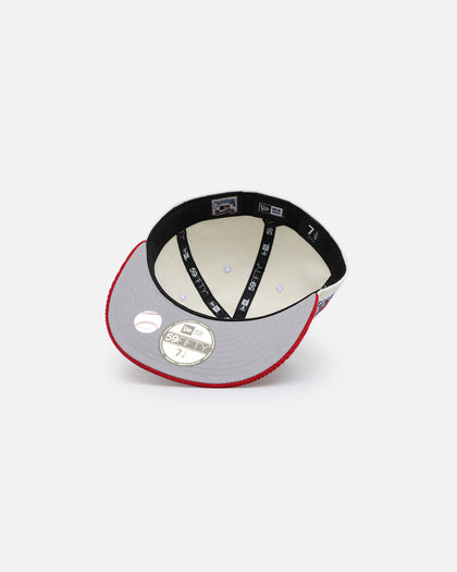 New Era Anaheim Angels '2-Tone Corduroy' 59FIFTY Fitted Chrome/Red