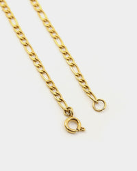 Raising Hell Women's Customisable Figaro Necklace Gold