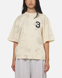 Adidas Vintage All Over Print T-Shirt Night Indigo