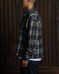 American Thrift Utility Flannel Shirt Blue