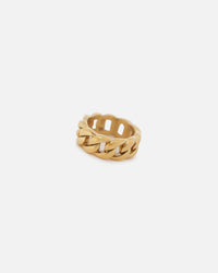 Saint Morta Cuban Ring Gold