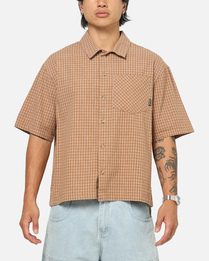 Carre Men's Grid Button Up Shirt