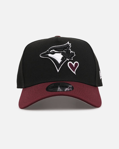 New Era Toronto Blue Jays 'Burgundy Hearts' 9FORTY A-Frame Snapback Black/Maroon
