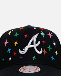 Mitchell & Ness Atlanta Braves 'Rhinestone Luxury' Pro Pinch Snapback Black