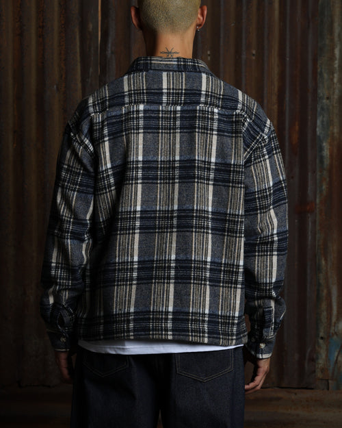 American Thrift Utility Flannel Shirt Blue