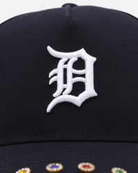 New Era Detroit Tigers 'Visor Embellishment' 9FORTY A-Frame Snapback Official Team Colors