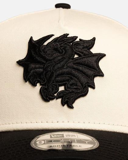 New Era St. George Illawarra Dragons 'Chrome Black' 9FORTY A-Frame Snapback White/Black