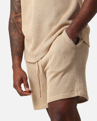 XXIII Broad Knit Shorts Tan