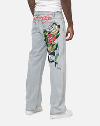 Ed Hardy Serpent Jeans  Mid Blue