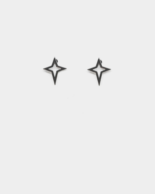 Saint Morta The 4 Point Earrings Black