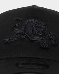 New Era Penrith Panthers 'Black On Black' 9FORTY A-Frame Snapback Black