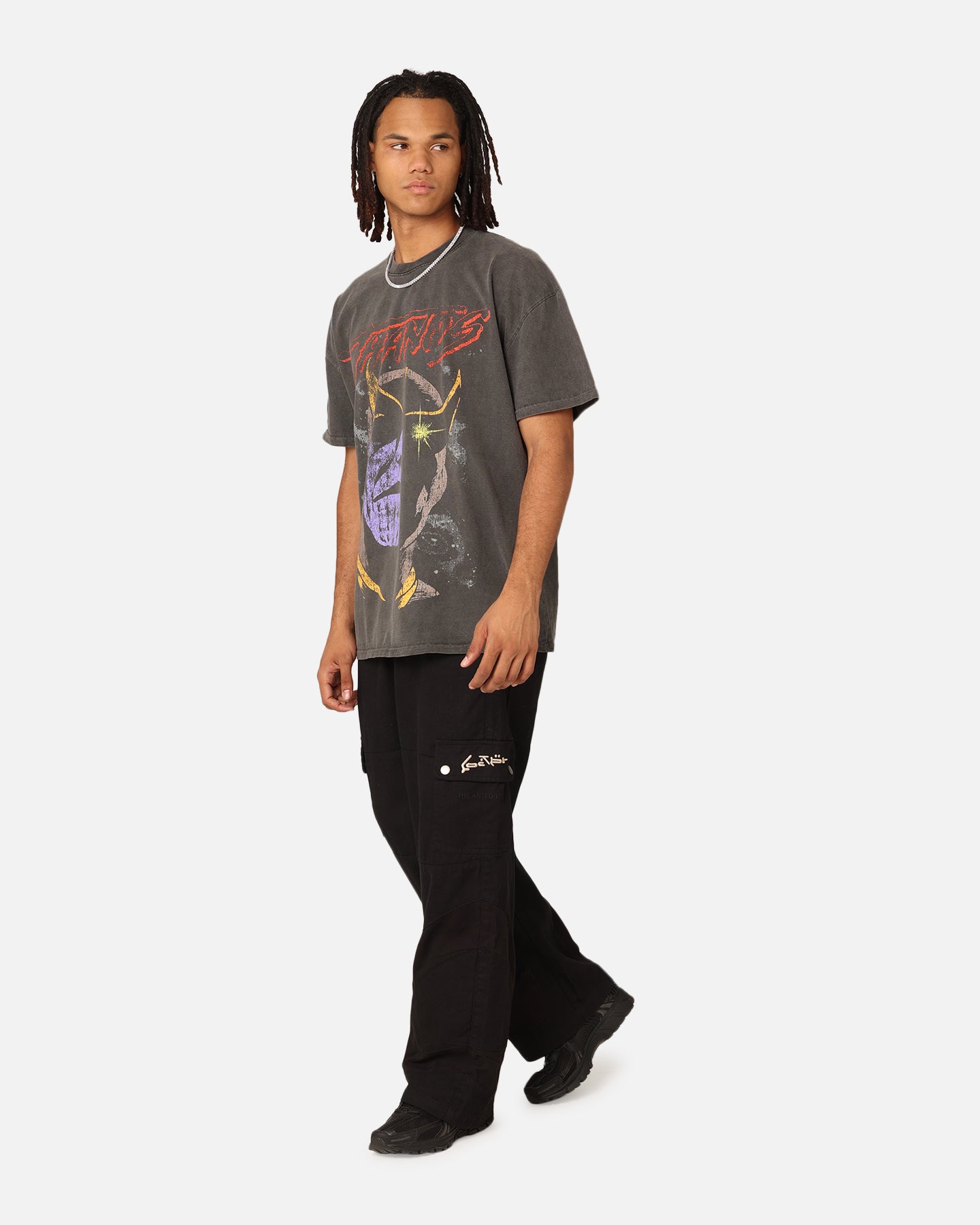 Marvel Thanos Vintage T-Shirt Black Wash | Culture Kings US
