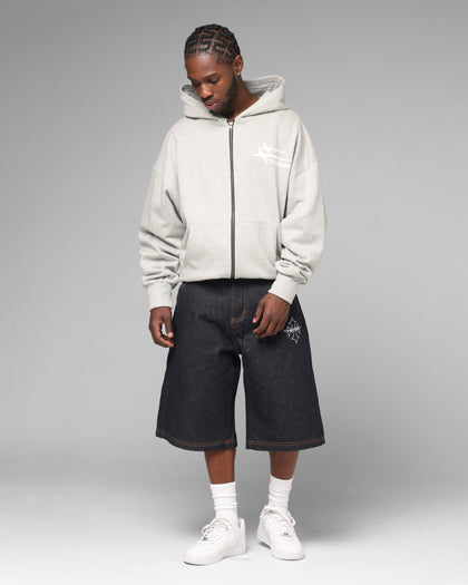 Loiter Ultra Hybrid Premium Zip Hoodie Grey