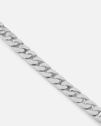 Saint Morta Flat Faced Curb Chain White Gold