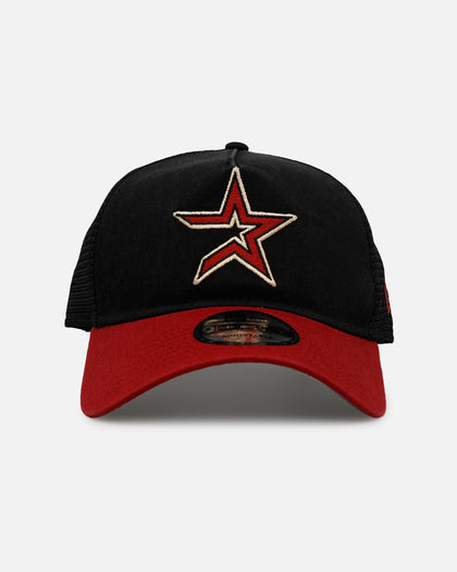 New Era Houston Astros 'Washed Truckers' 9FORTY A-Frame Trucker Snapback Official Team Color