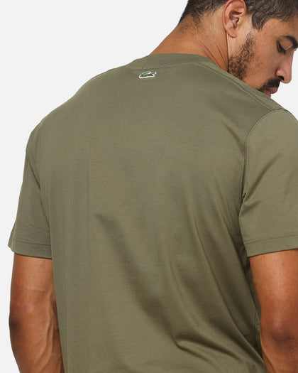Lacoste Soft Branding Croc Logo T-Shirt Olive