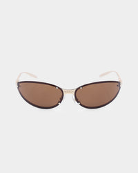 Charlotte Mercy Dakota Sunglasses Gold/Brown