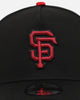 New Era San Francisco Giants 'Satin Scarlet' 9FORTY A-Frame Snapback Black/Scarlet