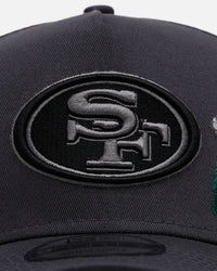 New Era San Francisco 49ers 'Gray Tonal Rose Embroidery' 9FORTY A-Frame Snapback Gray
