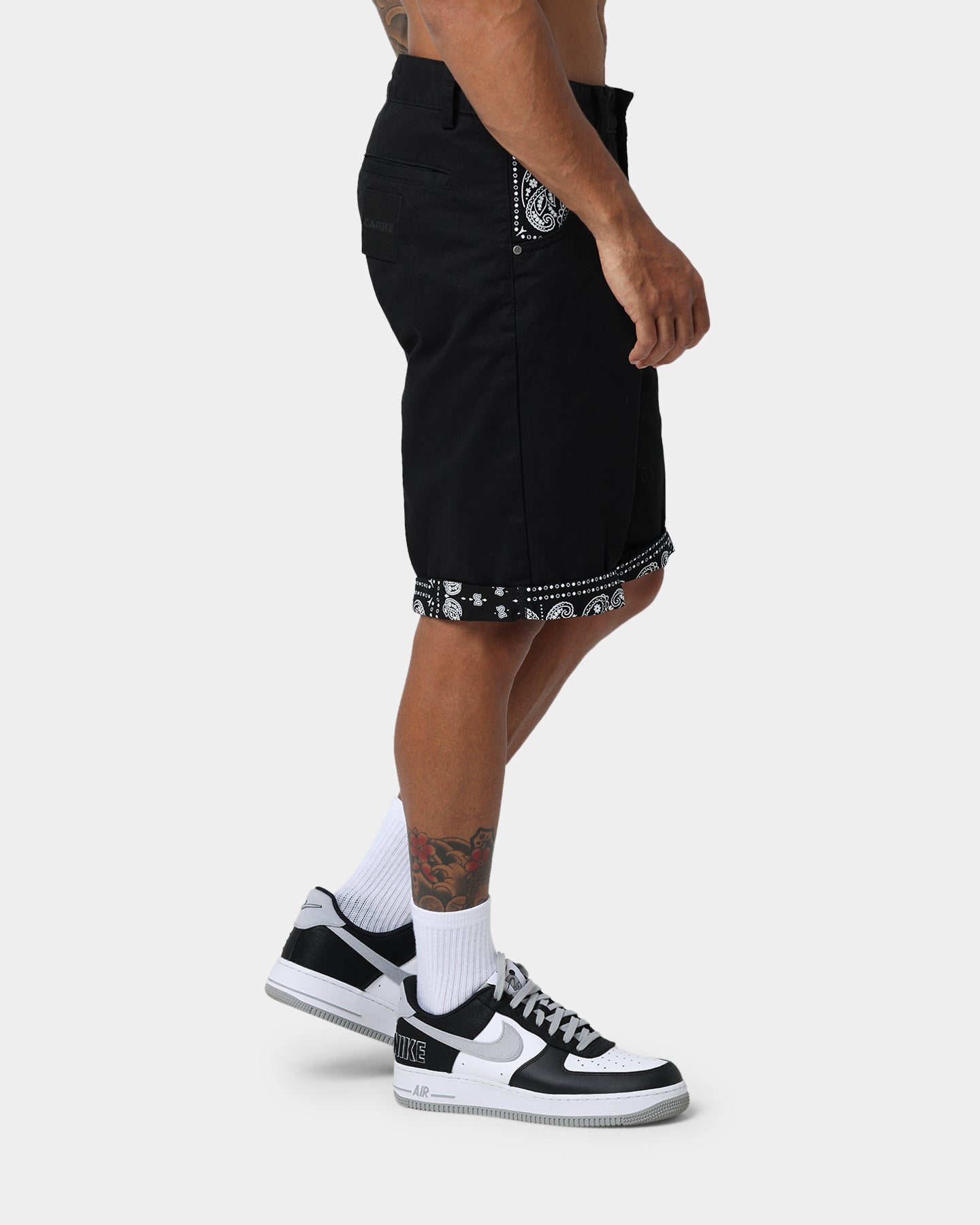 Carre Bandana Ultra Chino Shorts Black | Culture Kings US