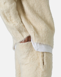 MNML Fuzzy Cardigan Sweater Off White