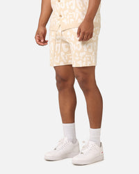 XXIII Puzzle Knit Shorts Beige/Off White