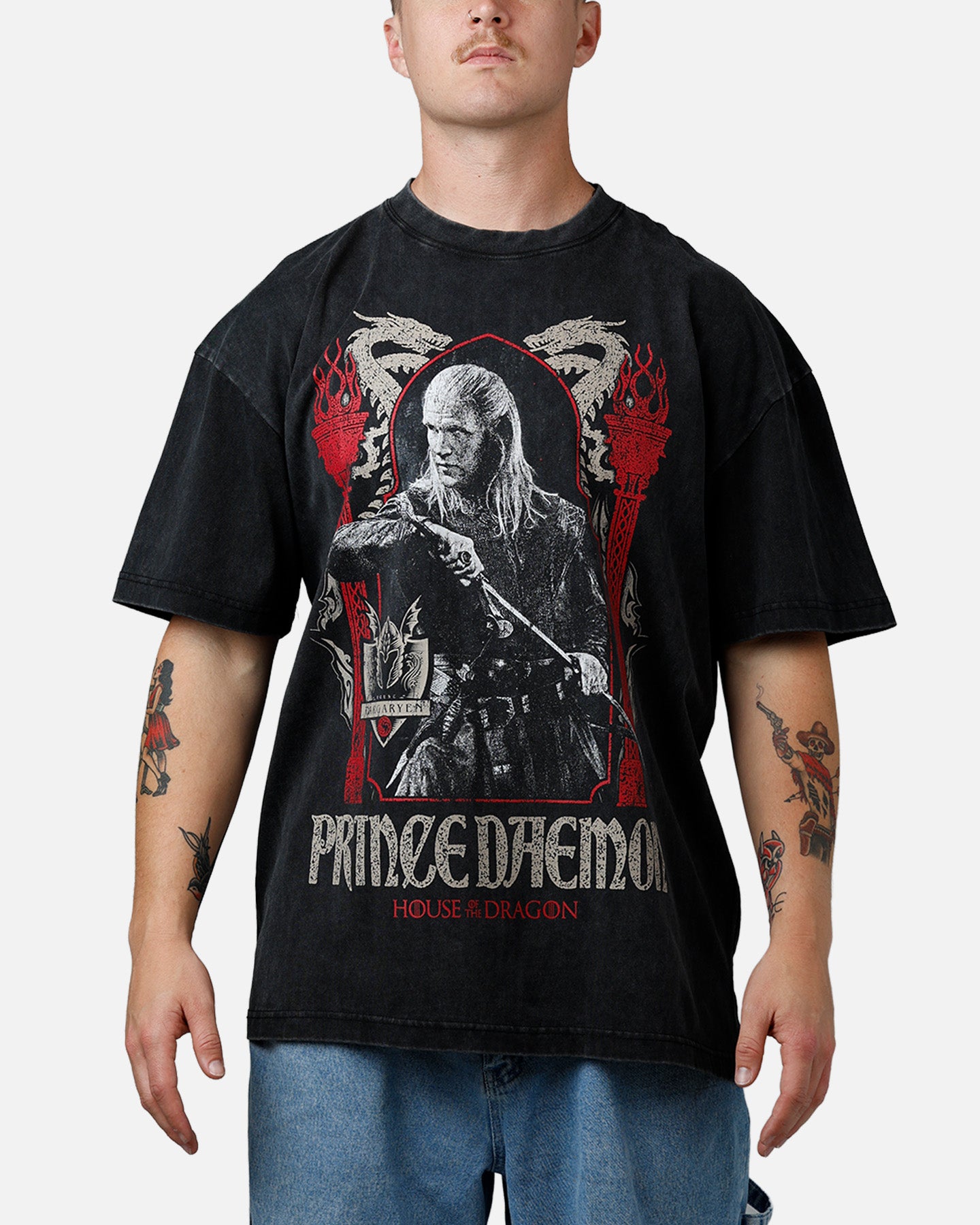 73Studio X House Of The Dragon Prince Of Daemon T-Shirt Washed