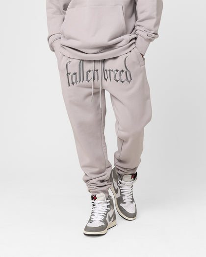 Fallen Breed Logo Sweatpants Light Grey