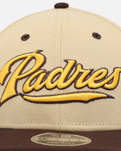 New Era X Felt San Diego Padres 9FIFTY Snapback Vegas Gold