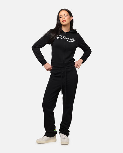 Ed Hardy Women's Flora Trackpants Black