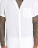 XXIII Dubrovnik Short Sleeve Button Up Shirt White