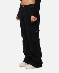 XXIII Women's Corporal Cargo Jeans Washed Black