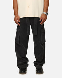 XXIII Tie Up Cargo Pants Washed Black