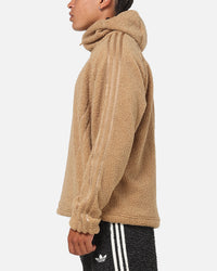 Adidas Fleece Teamgeist 1/4 Zip Hoodie Cardboard