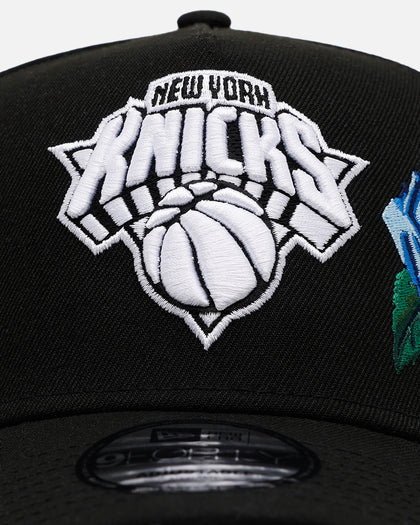 New Era New York Knicks 'Blue Rose' 9FORTY A-Frame Snapback Black/Blue