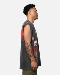 The Night Shift Dog Muscle T-Shirt Black Wash