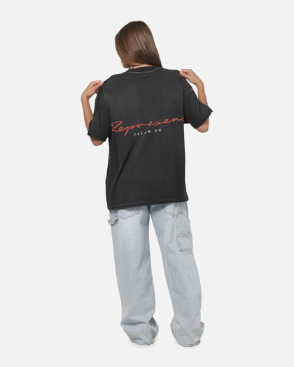 Represent Chrome Flight T-Shirt Stained Black