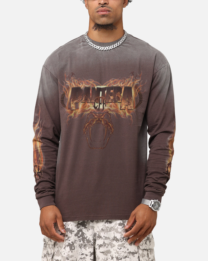 Pantera Pantera Vintage Long Sleeve T-Shirt Dark Brown | Culture