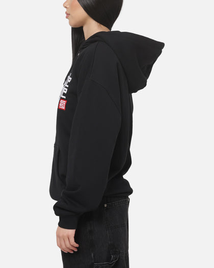 S Double Triple Block Zip Hoodie Black