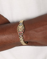 Guess Mainline 27mm Lion Bracelet Gold