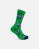 Foot-ies Canberra Raiders Crew Socks 2 Pack Green/White