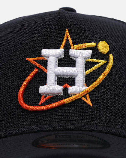 New Era Houston Astros 'Team Color' 9FORTY A-Frame Trucker Snapback OTC