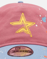 New Era Houston Astros 'Seasoned' 9FORTY A-Frame Strapback Pink/Blue