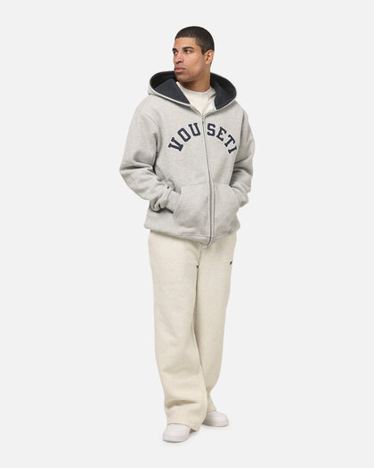 Vouseti Varsity Zip Hoodie Grey Marle